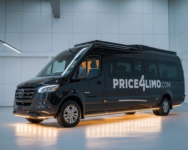 10 Passenger Sprinter Party Bus exterior