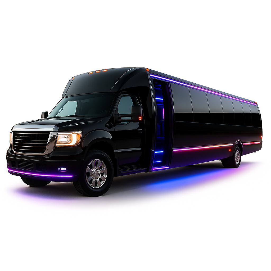 30 Passenger Party Bus exterior