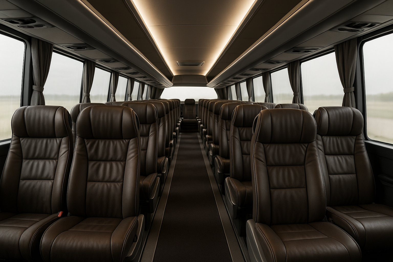 49 Passenger Charter Bus interior