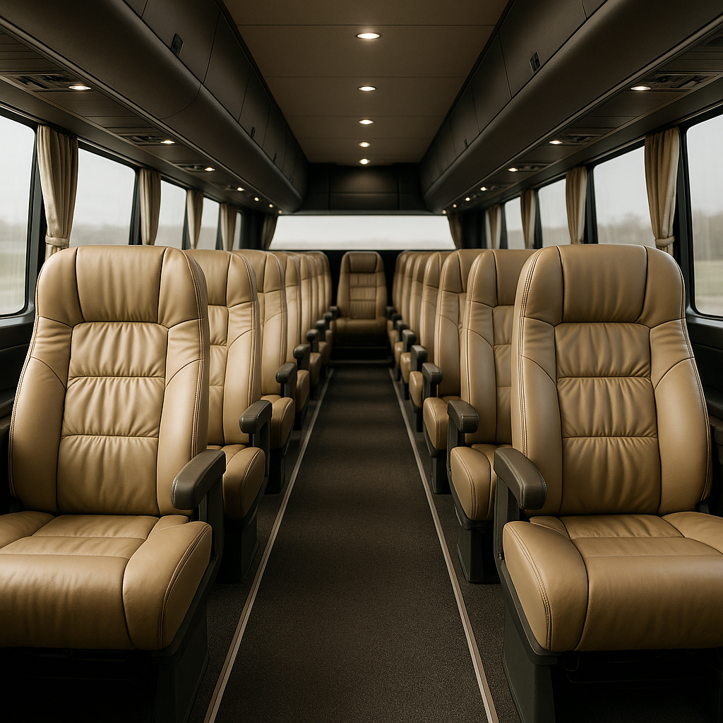 50 Passenger Charter Bus interior