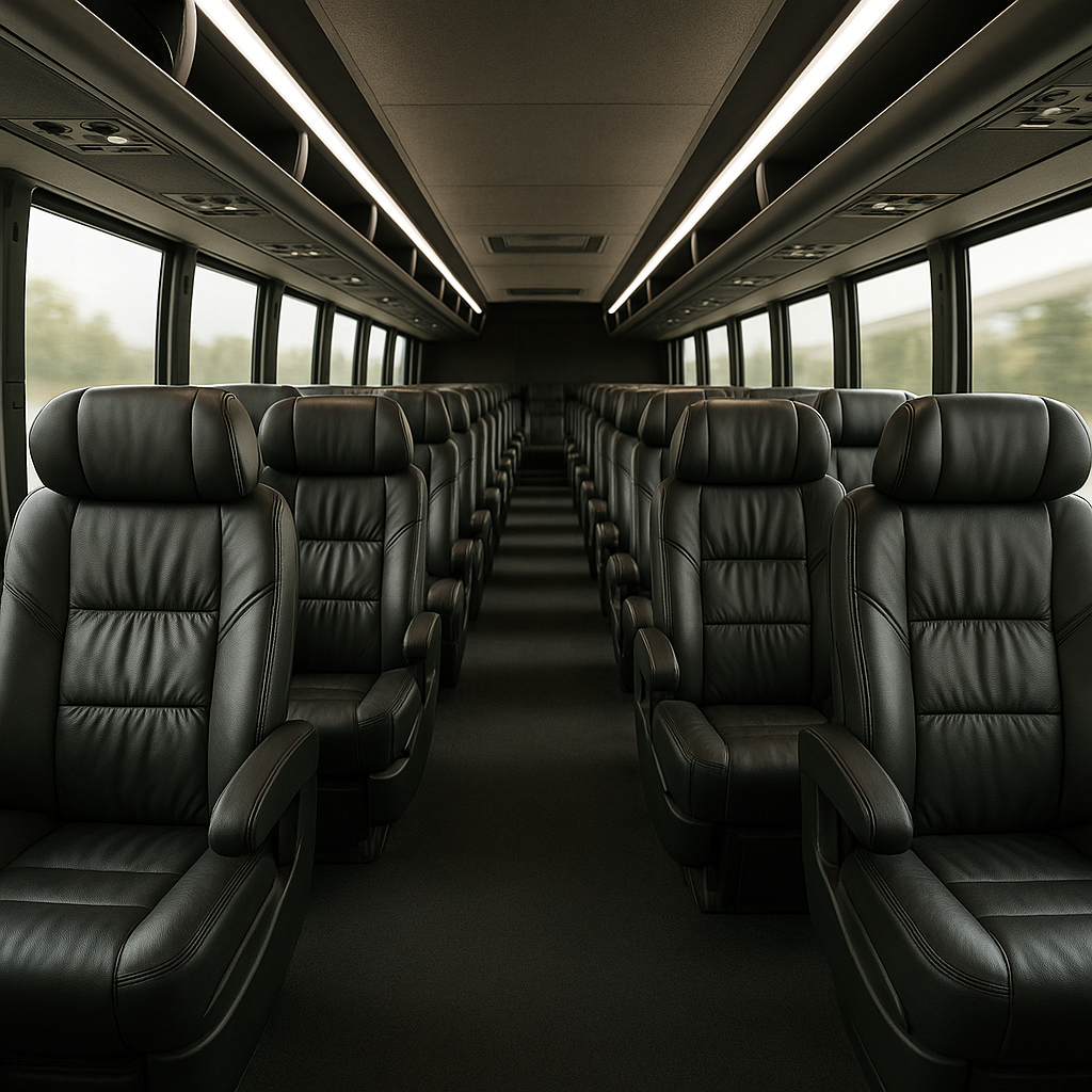52 Passenger Charter Bus interior