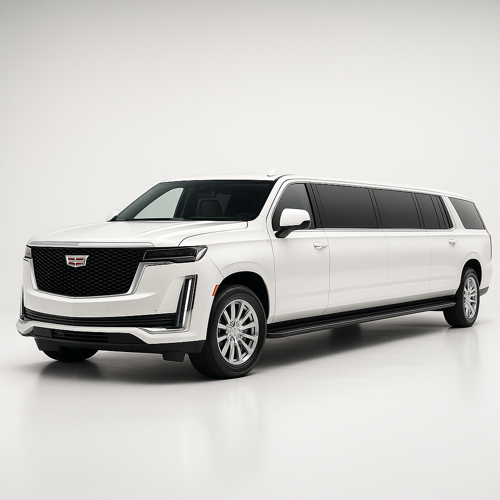 Cadillac Escalade Limo exterior – Bay Area Limo