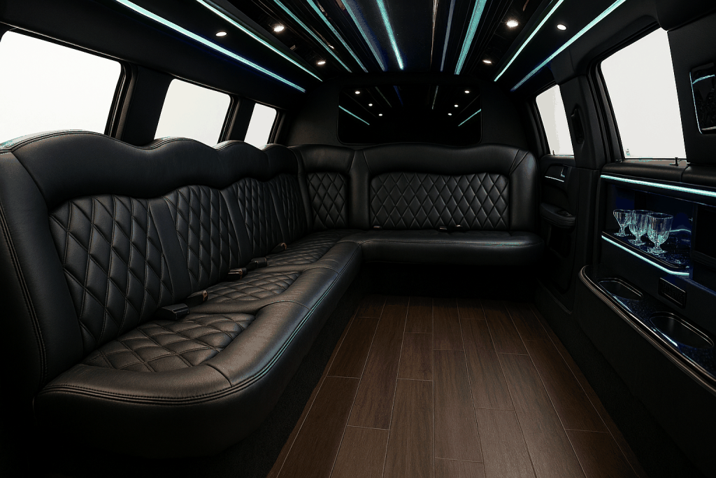 Dodge Challenger Limo interior