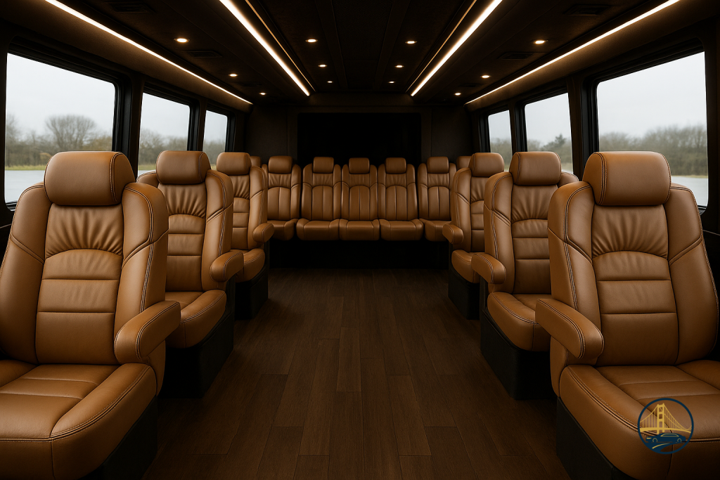 International Party Bus interior