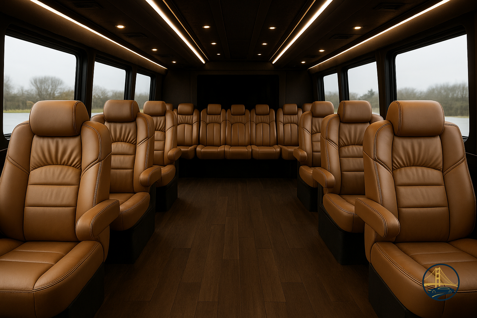International Party Bus interior