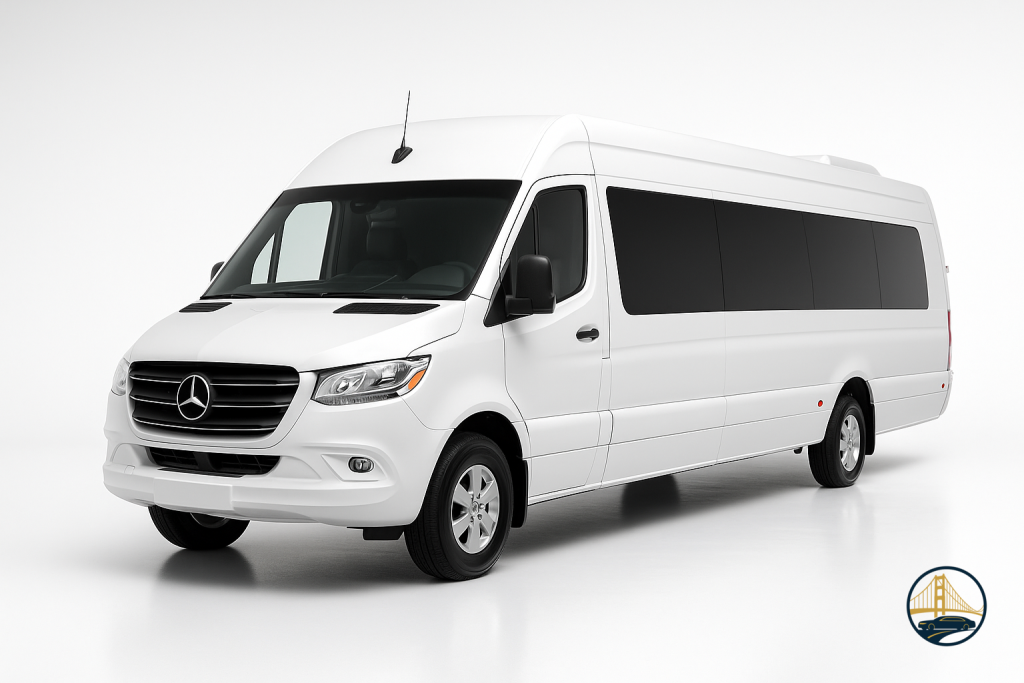 Mercedes Sprinter Limo exterior – Bay Area Limo