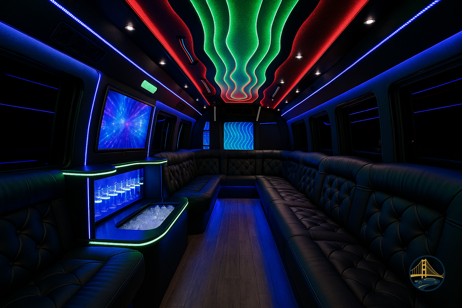 Party Buses interior