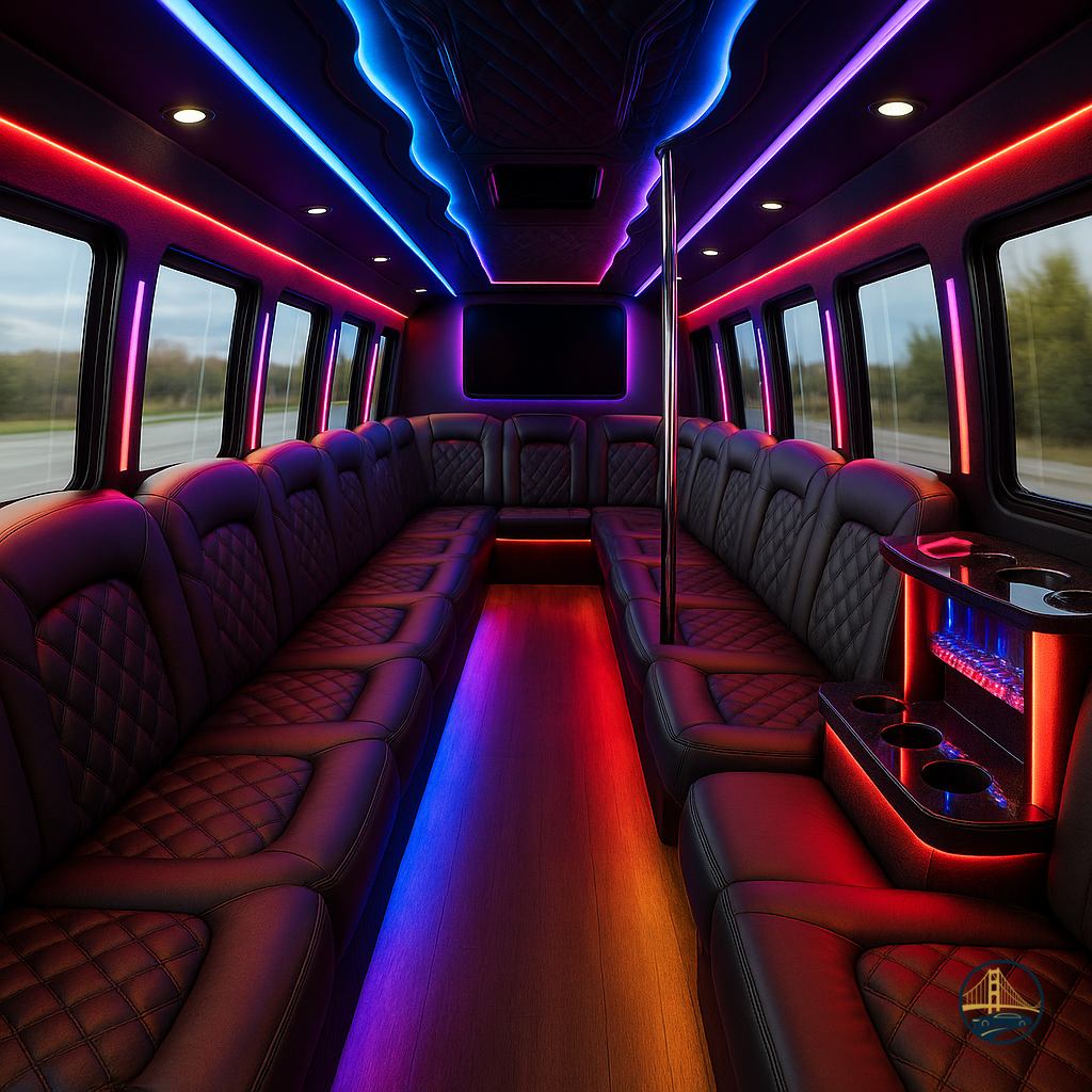 Ram 5500 Party Bus interior
